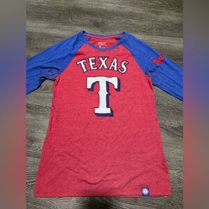 Women’s Nike Texas rangers 3/4 sleep shirt
